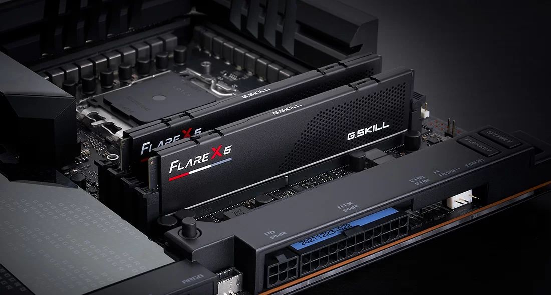 G.SKILL 256GB DDR5 6000MHz Kit(4x64GB) Flare X5 Black