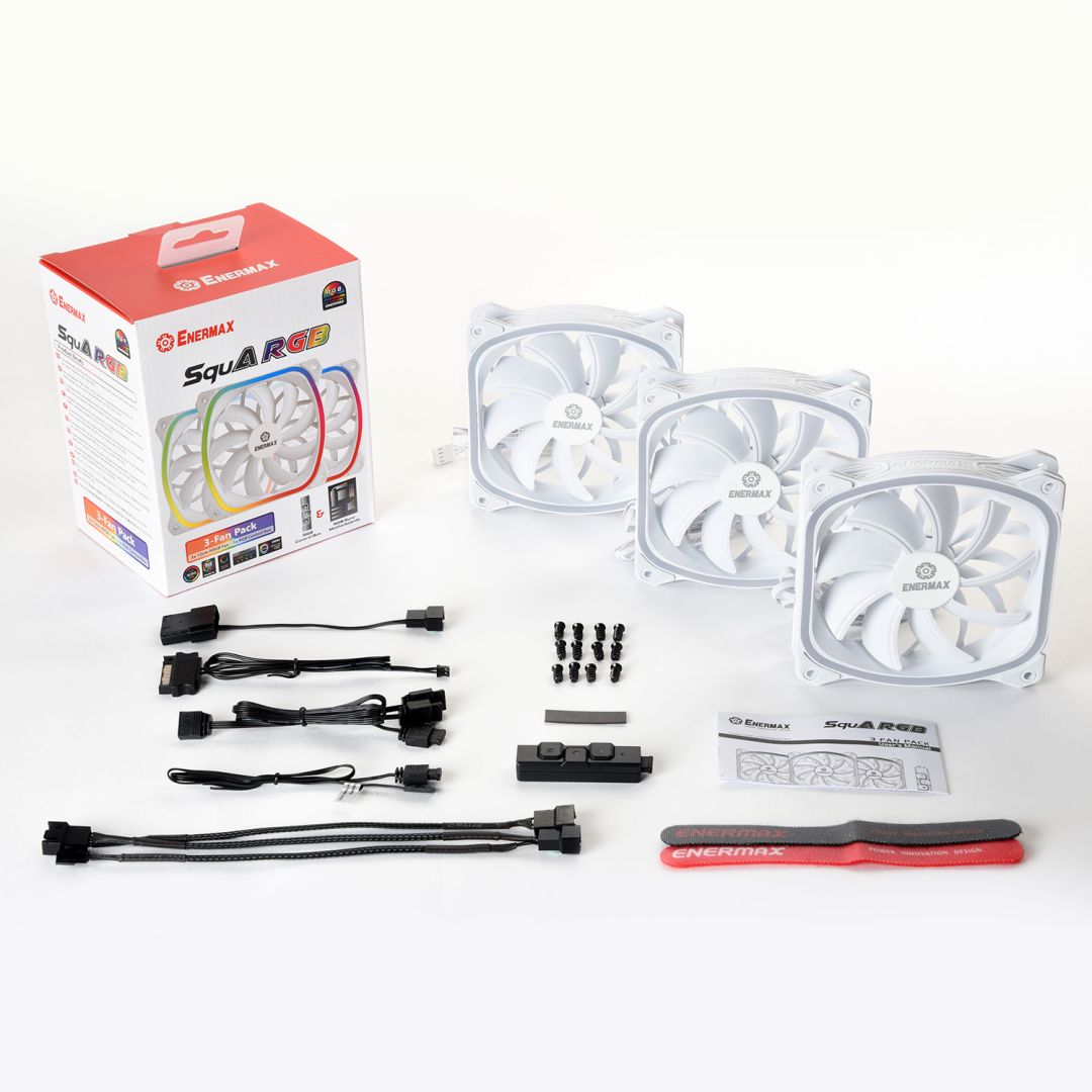 Enermax Squa RGB 120 Cooler White (3-pack)