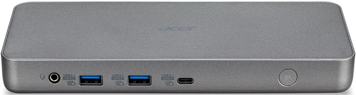 Acer Dock 501 Chrome USB Type-C Docking Station Silver