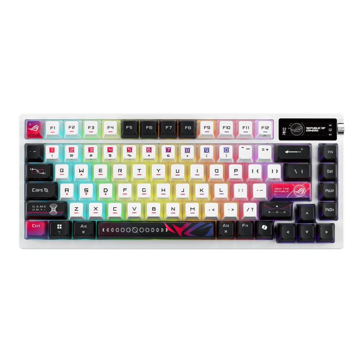 Asus ROG Azoth X Wireless Bluetooth Gaming keyboard Black/White UK