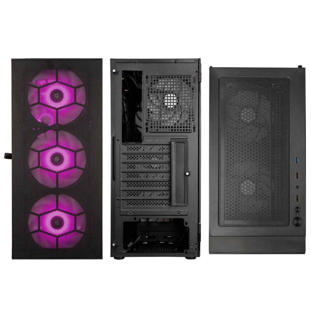 Kolink Observatory HF Mesh Glass ARGB Tempered Glass Black