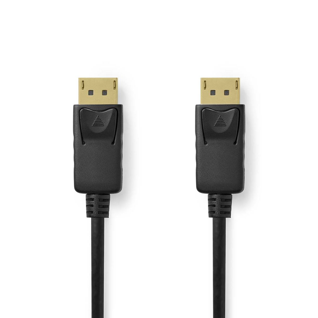 Nedis DisplayPort Male to DisplayPort Male 4K@60Hz Gold Plated 2m Black