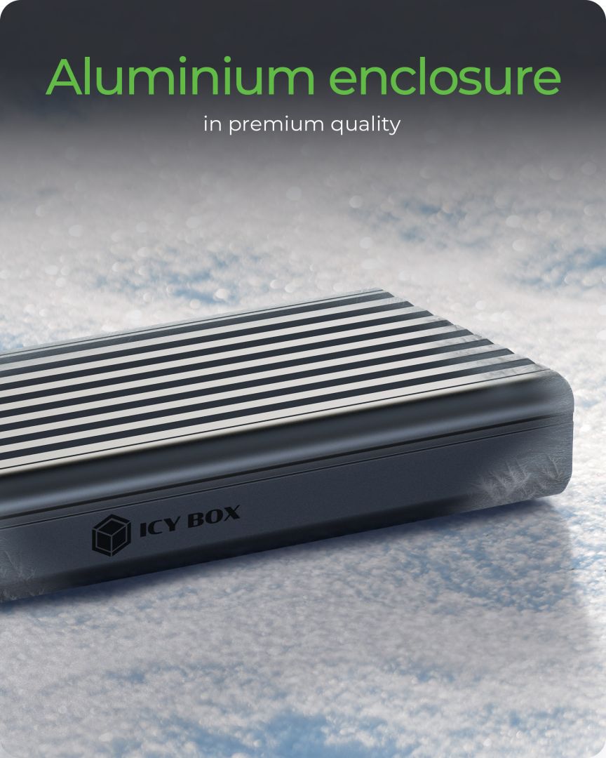 Raidsonic Icy Box IB-1917M-C32a M.2 NVMe SSD Enclosure via USB 3.2 Gen 2x2 Type-C