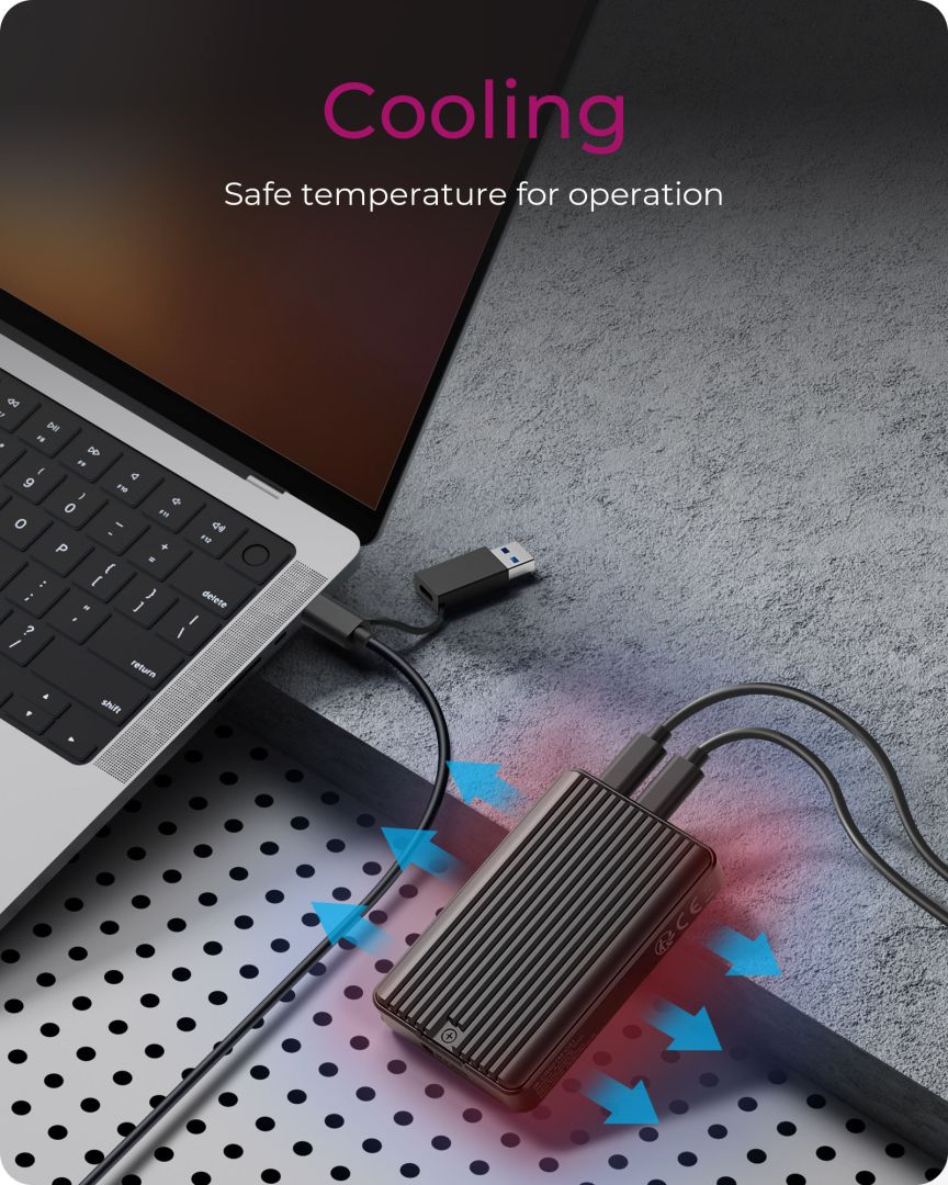 Raidsonic IcyBox IB-CR601M-C31 M.2 SSD Enclosure for M.2 NVMe & SATA SSD with integrated CFexpress Type-B card reader