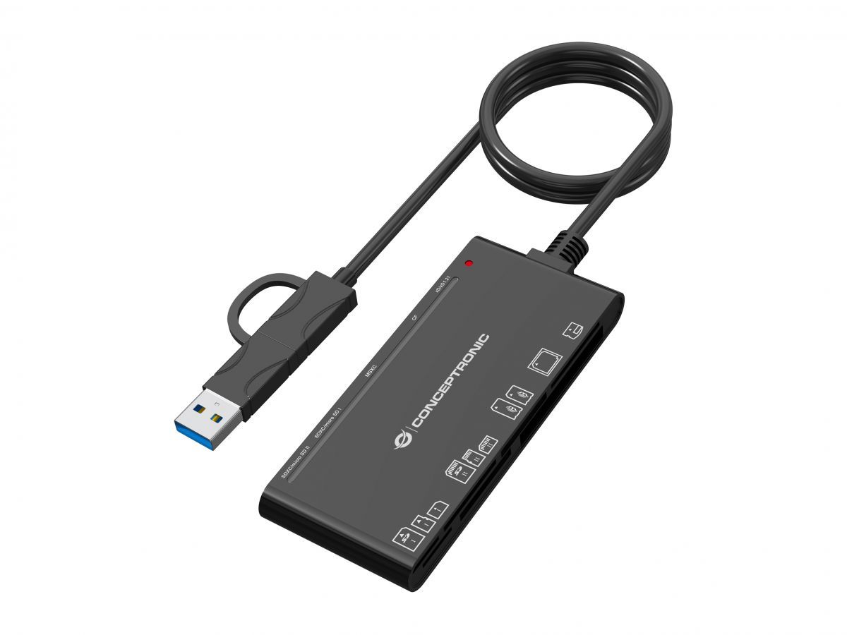 Conceptronic  BIAN10B 7-in-1 Card Reader Black