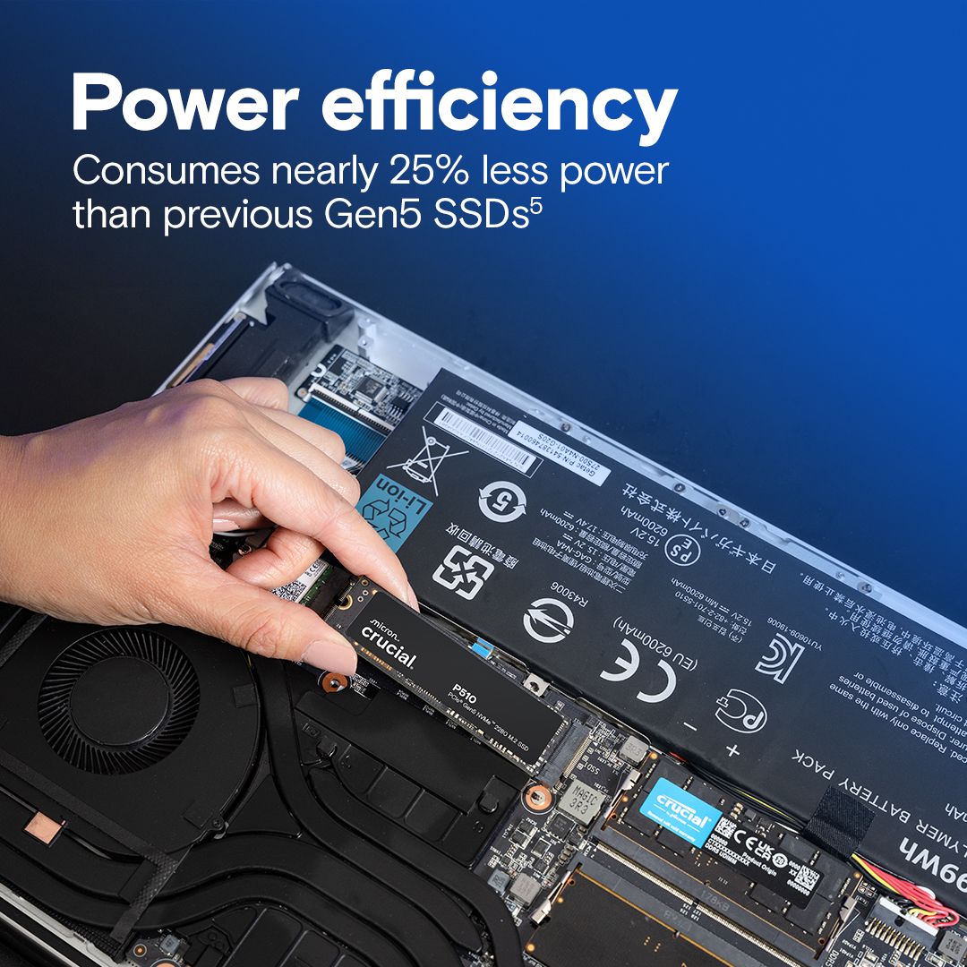 Crucial 2TB M.2 2280 NVMe P510