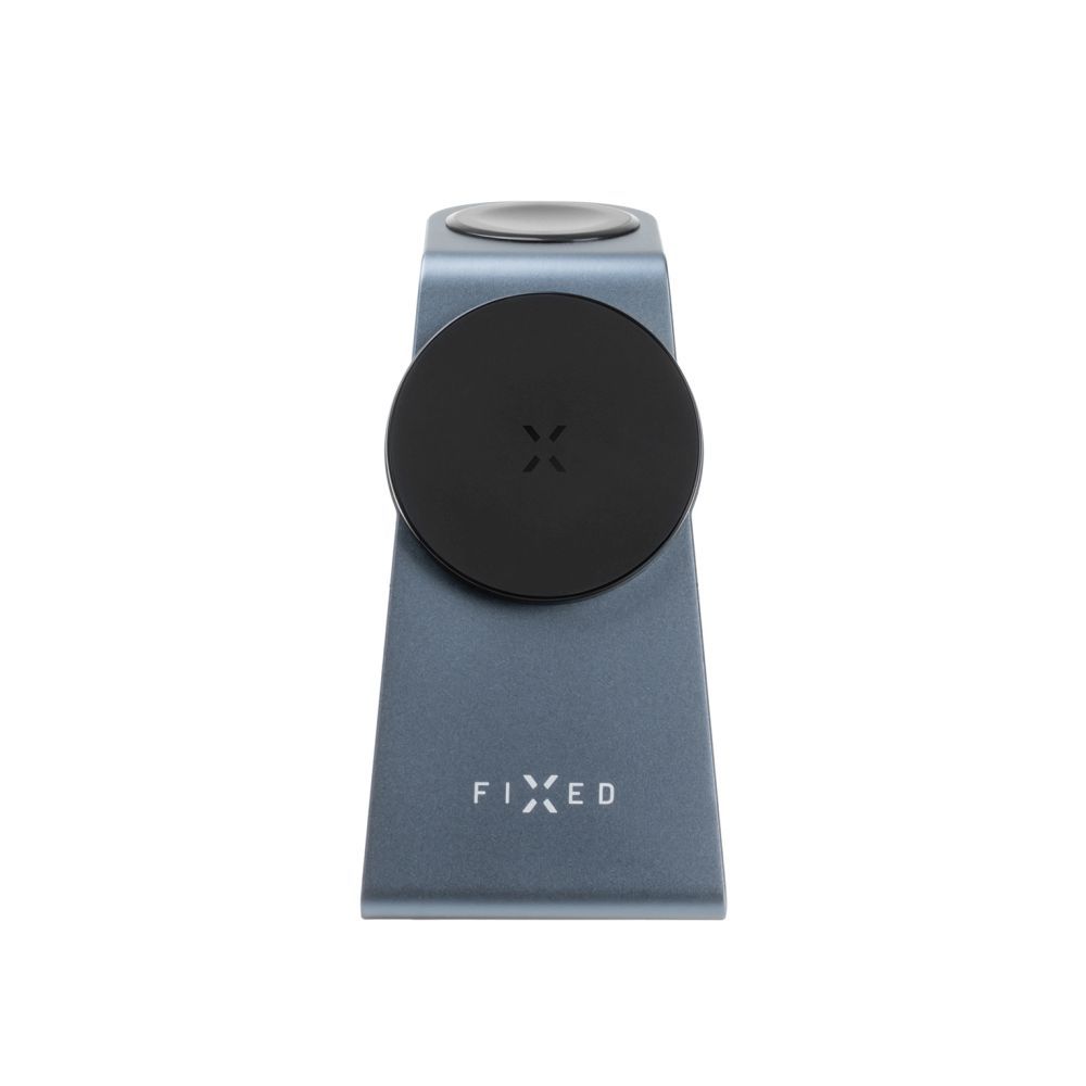 FIXED 3in1 MagPowerstation Alu vezeték nélküli töltőállvány MagSafe rögzítőelemmel, asztroszürke