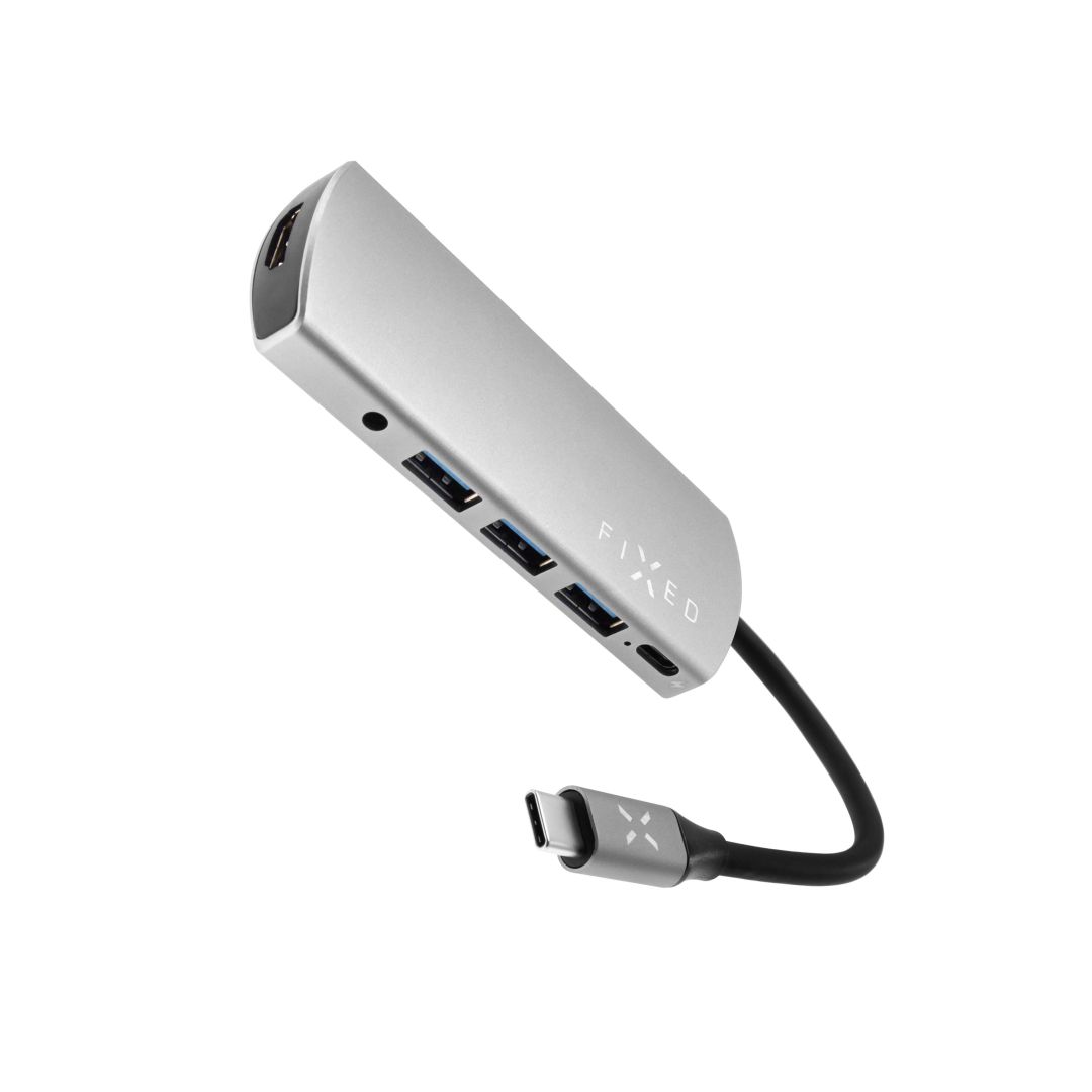 FIXED 6-portos USB 3.0 Hub Space Gray