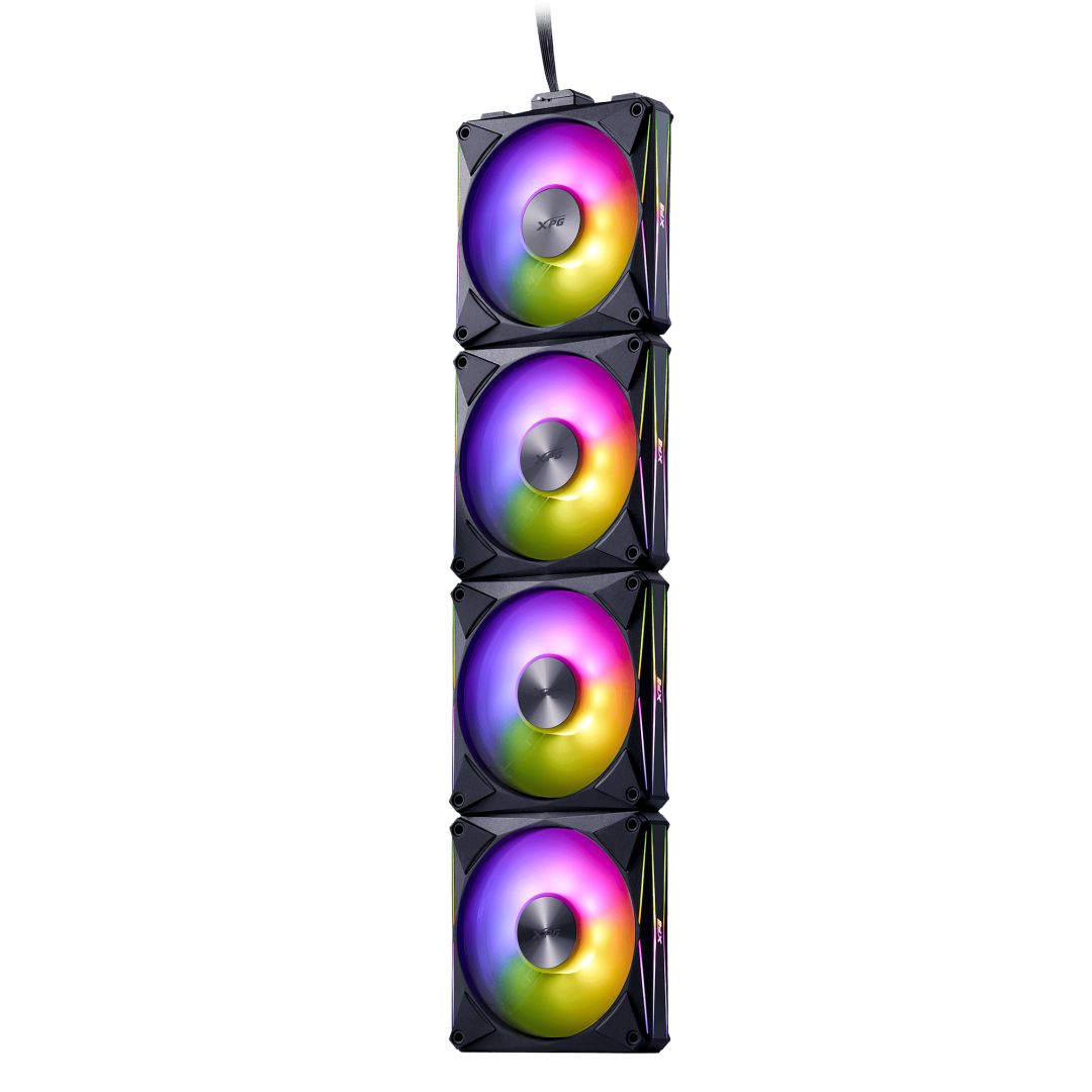 A-Data HURRICANE MAG 120 ARGB PWM Magnetic Fan Black (4-pack)