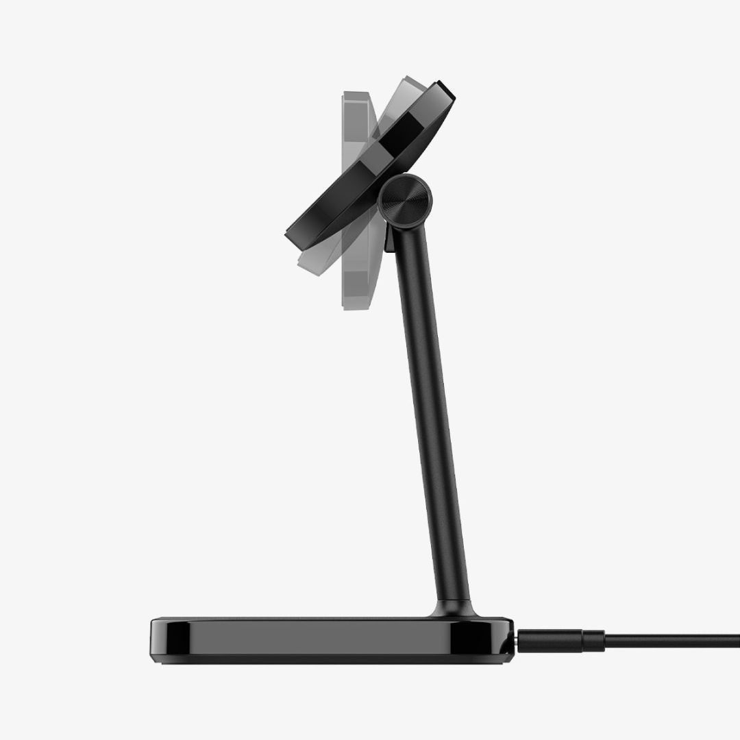 Spigen ArcField MagSafe Wireless Charger 2-in-1 Qi2 15W Black