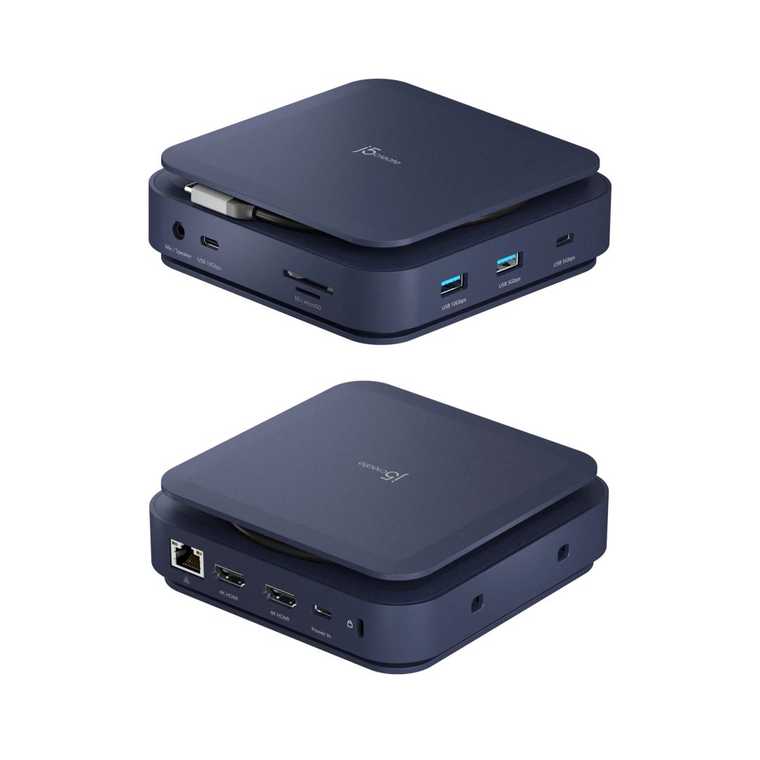 j5create Type-C Dock Dual 4K HDMI Space Grey