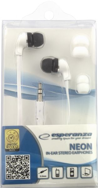 Esperanza EH147W Earphone Neon White