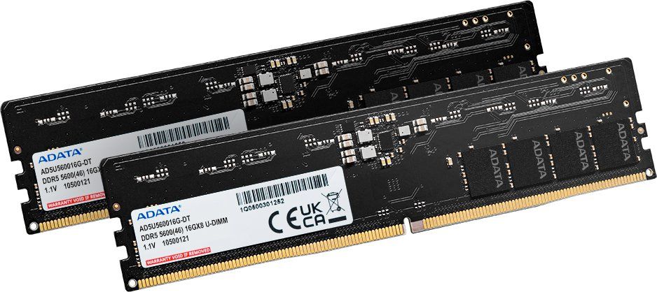 A-Data 64GB DDR5 5600MHz Kit(2x32GB) UDIMM Black