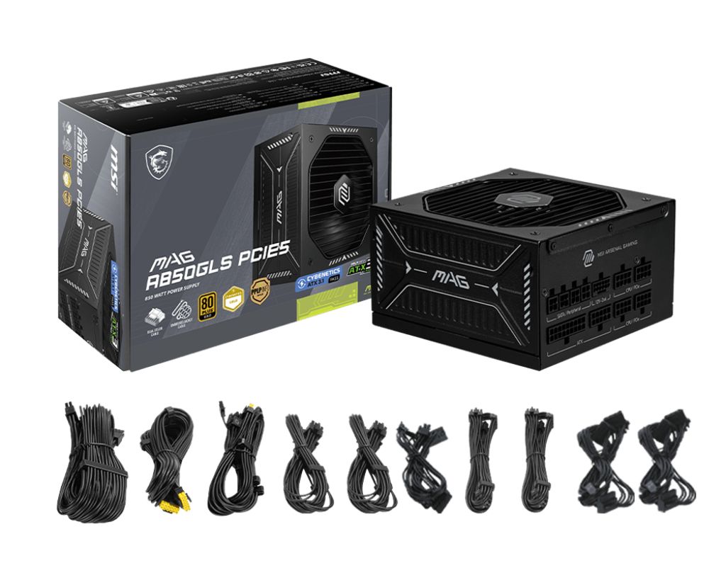 Msi 850W 80+ Gold MAG A850GLS PCIE5