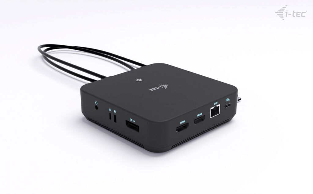 I-TEC USB-C DP Dual HDMI Docking Station with Power Delivery 100W + i-tec Universal Charger 100W