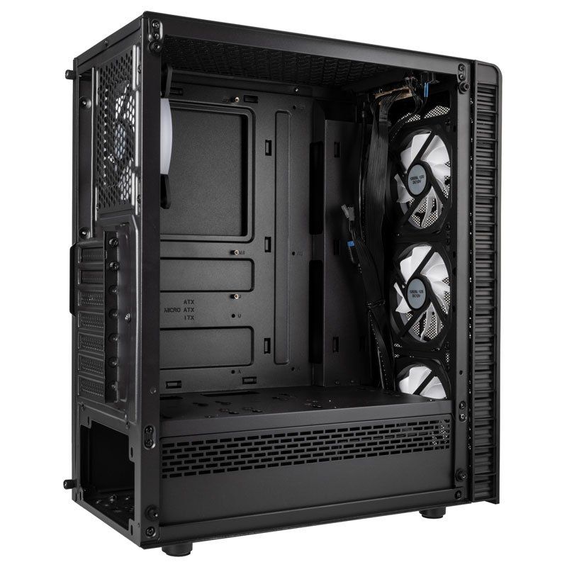 Kolink Observatory Lite Mesh RGB Tempered Glass Black