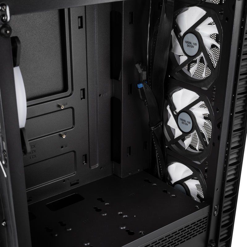 Kolink Observatory Lite Mesh RGB Tempered Glass Black