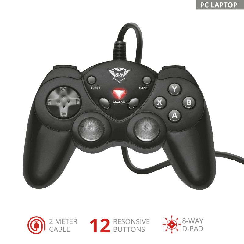 Trust GXT 24 Runa USB Gamepad Black