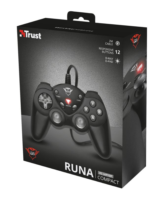 Trust GXT 24 Runa USB Gamepad Black