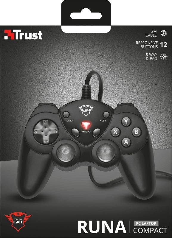 Trust GXT 24 Runa USB Gamepad Black