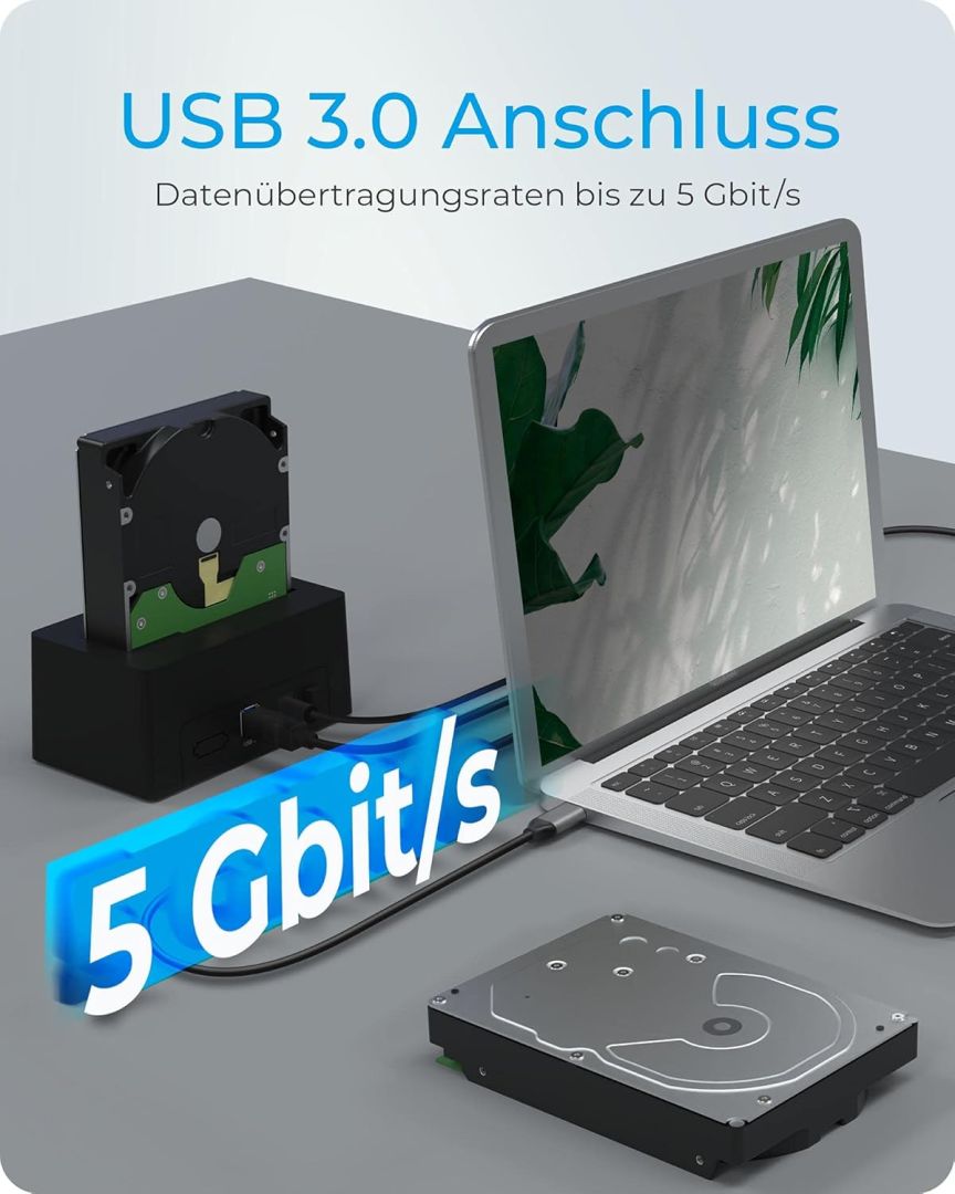 Raidsonic IB-1122-U3 DockingStation for 1x HDD/SSD with USB 3.2 Gen 1 Type-A interface