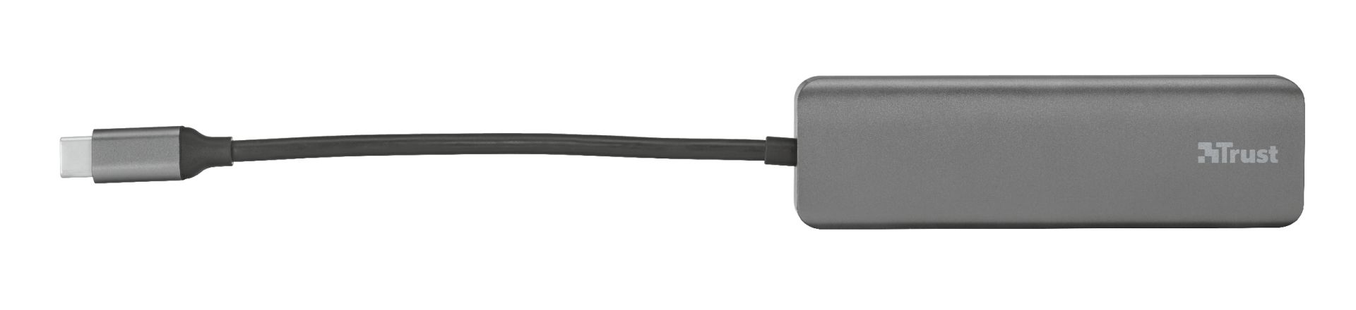Trust Halyx Aluminium USB-C to 4-Port USB-A 3.2 Hub Black