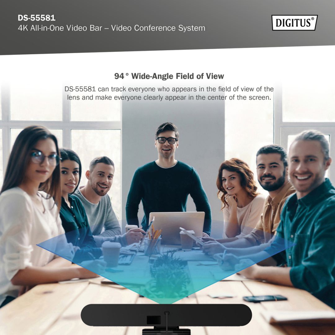 Digitus DS-55581 4K All-In-One Video Bar Mini - Videokonferecia System