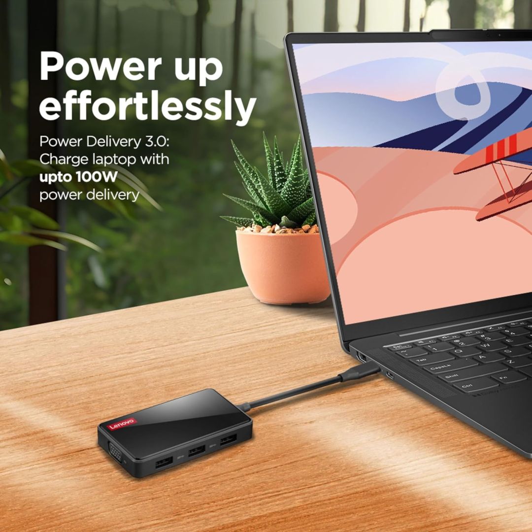 Lenovo 100 USB-C Travel Dock Black