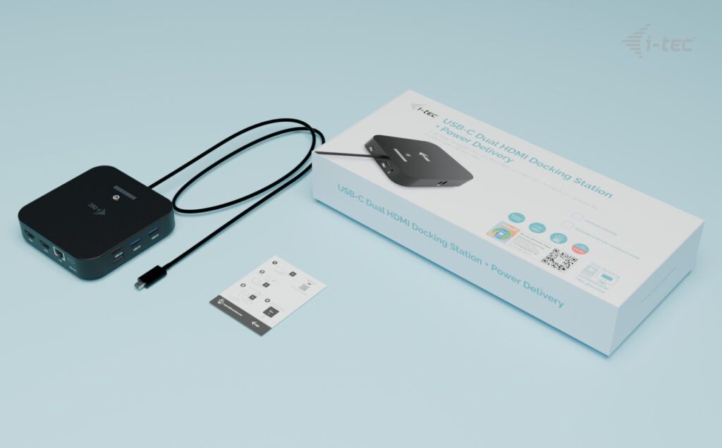 I-TEC USB-C Dual HDMI Docking Station with Power Delivery 100W
