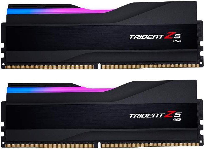 G.SKILL 128GB DDR5 6400MHz Kit(2x64GB) Trident Z5 RGB Black