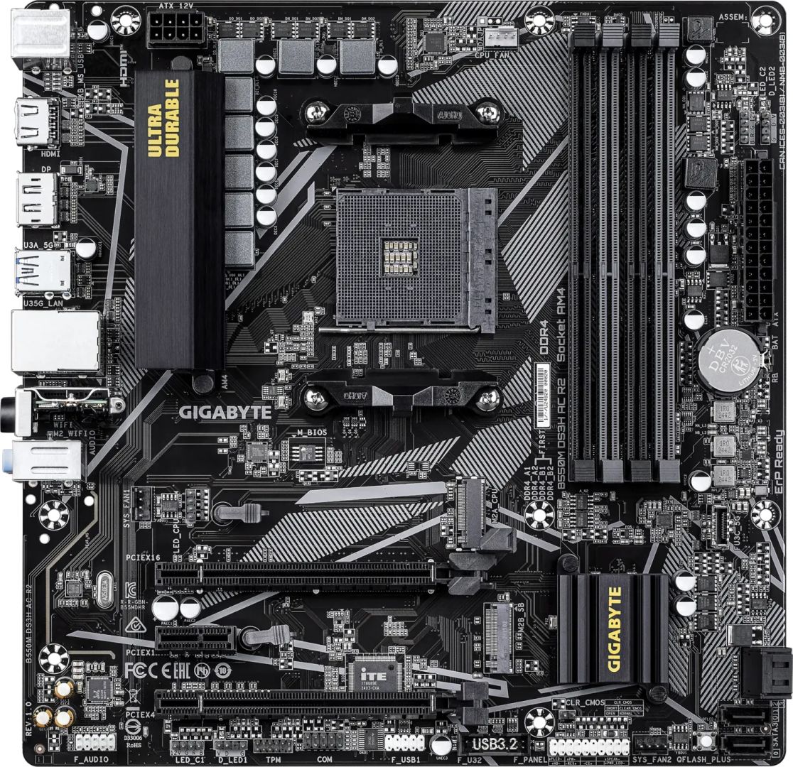 Gigabyte B550M DS3H AC R2