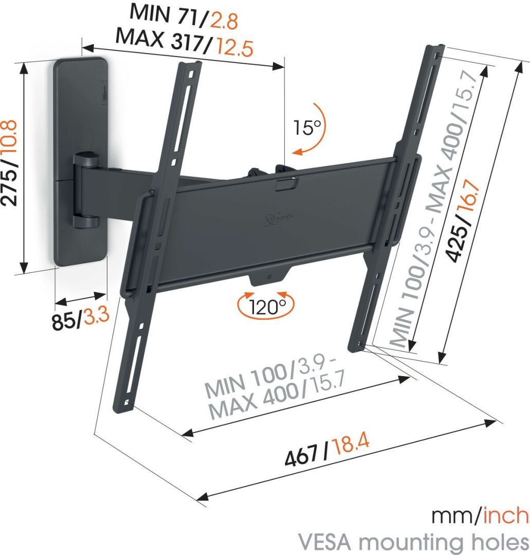 Vogel's TVM 1425 Full-Motion TV Wall Mount