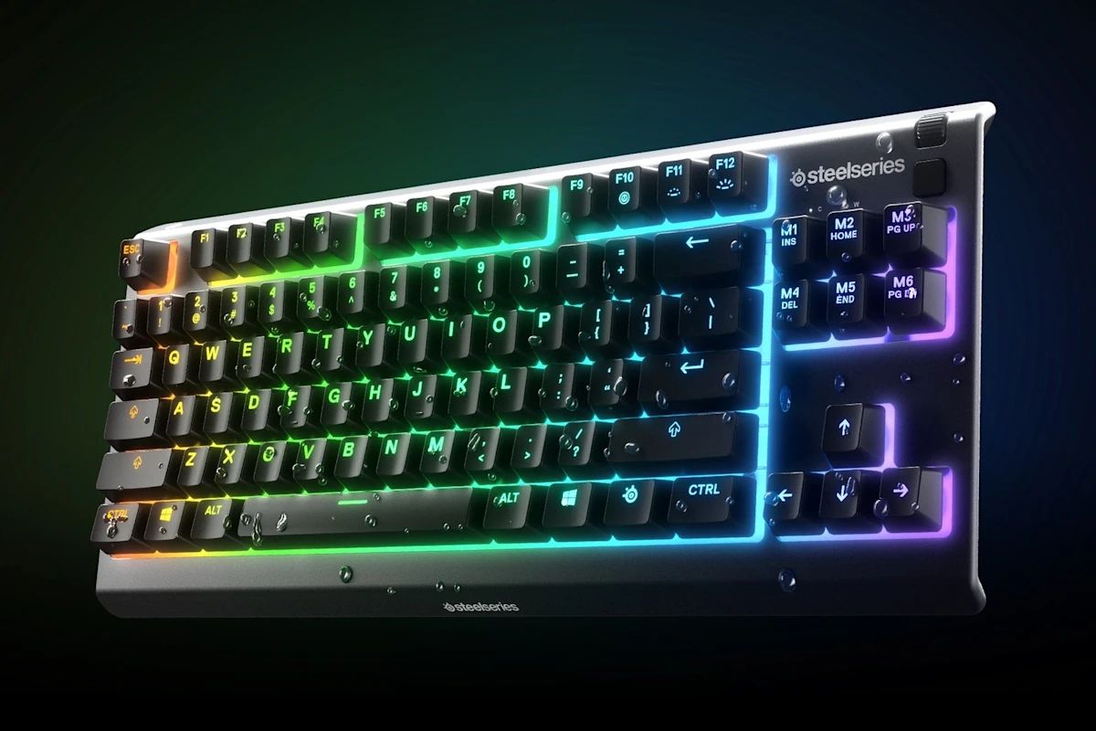 Steelseries Apex 3 TKL Gaming Keyboard Lavender UK