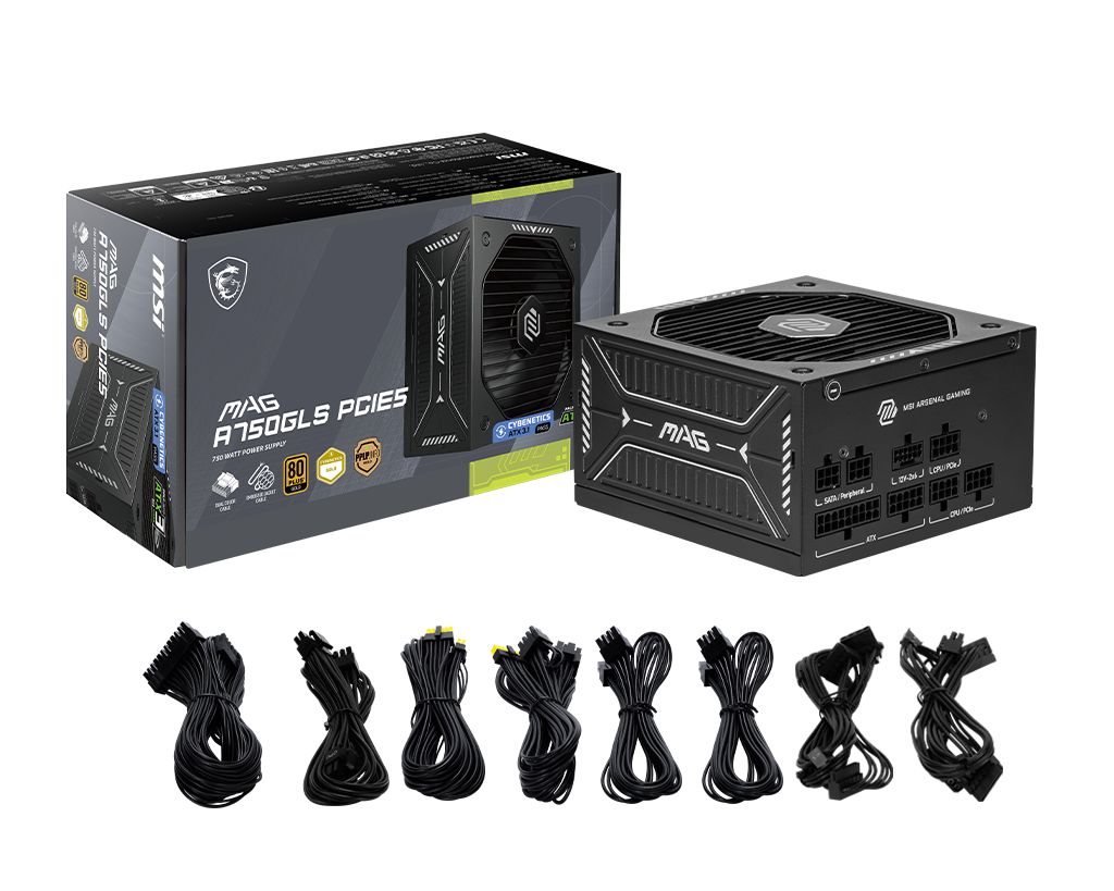 Msi 750W 80+ Gold MAG A750GLS