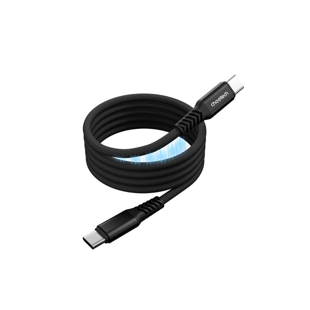 Choetech  XCC-1081 100W USB-C Cable with Digital Display Magnetic Fast Charging for MacBook/Gaming Laptops Cable 1,8m Black