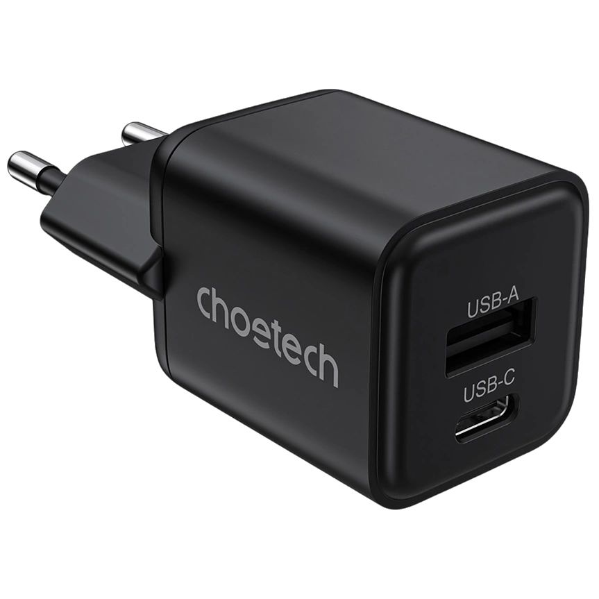 Choetech  PD5012 30W GaN PD Charger – USB-C Fast Charging Block Black