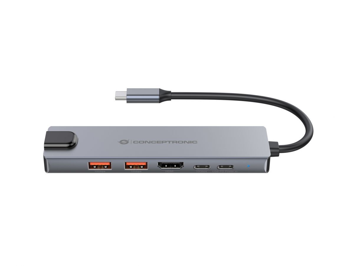 Conceptronic  DONN29G 6-in-1 USB 3.2 Gen 2 Docking Station