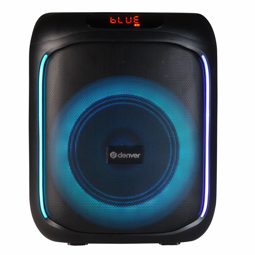 Denver BPS-165 Bluetooth Party Speaker with LED light Black