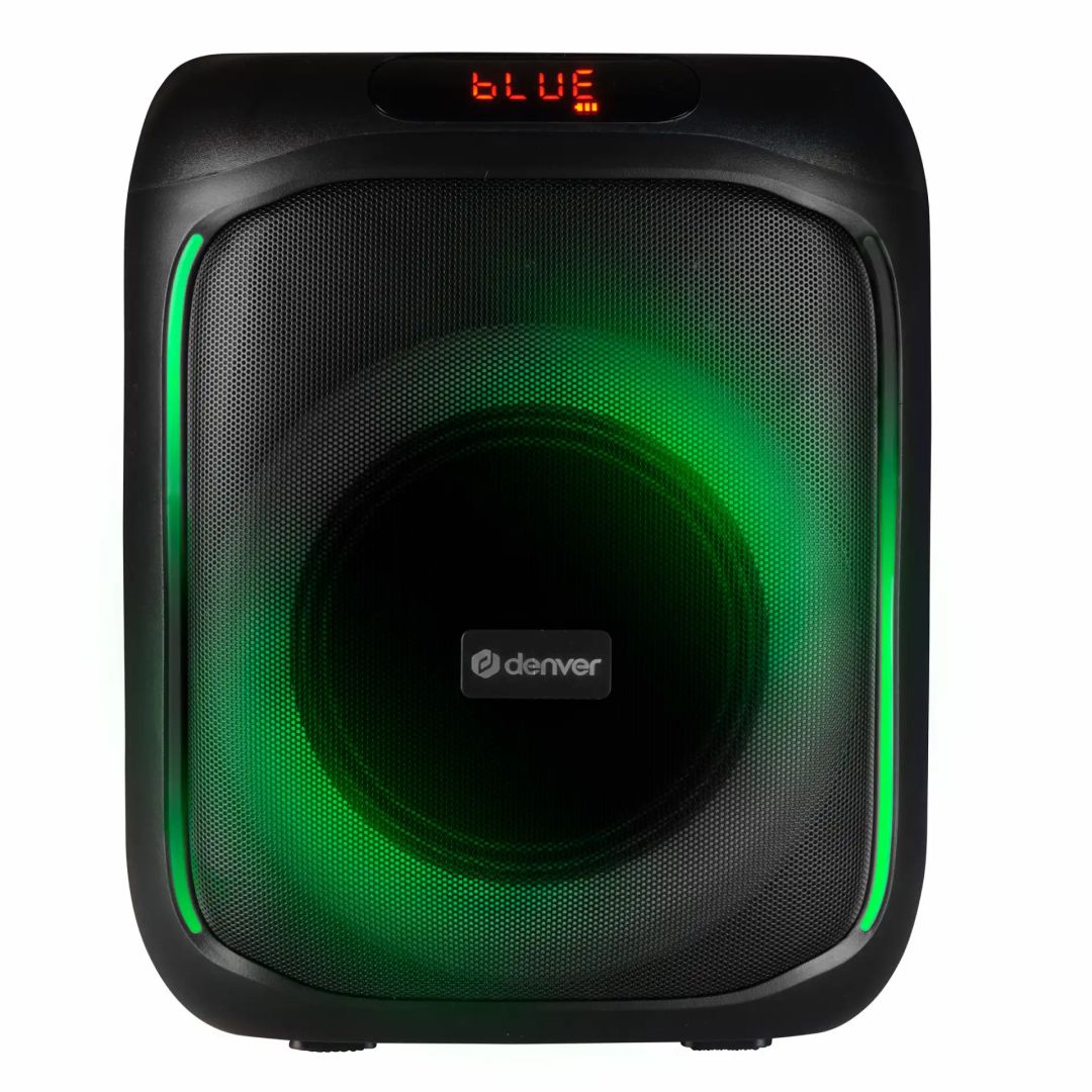 Denver BPS-165 Bluetooth Party Speaker with LED light Black