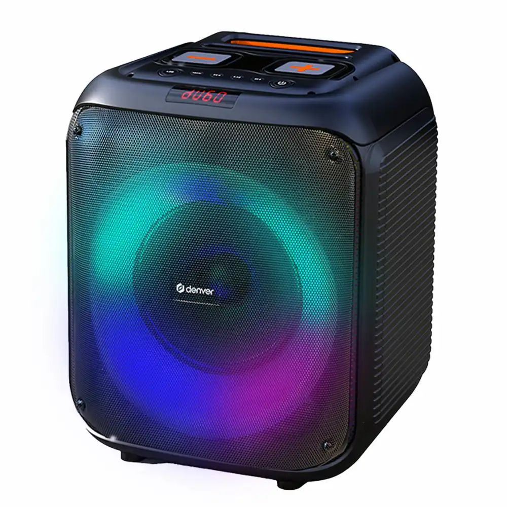 Denver BPS-250 Bluetooth Party Speaker with LED light & 8