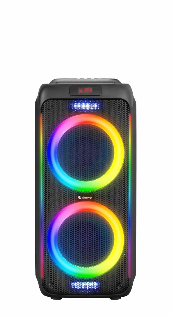 Denver BPS-458 Bluetooth Party Speaker with LED light & 2 x 10