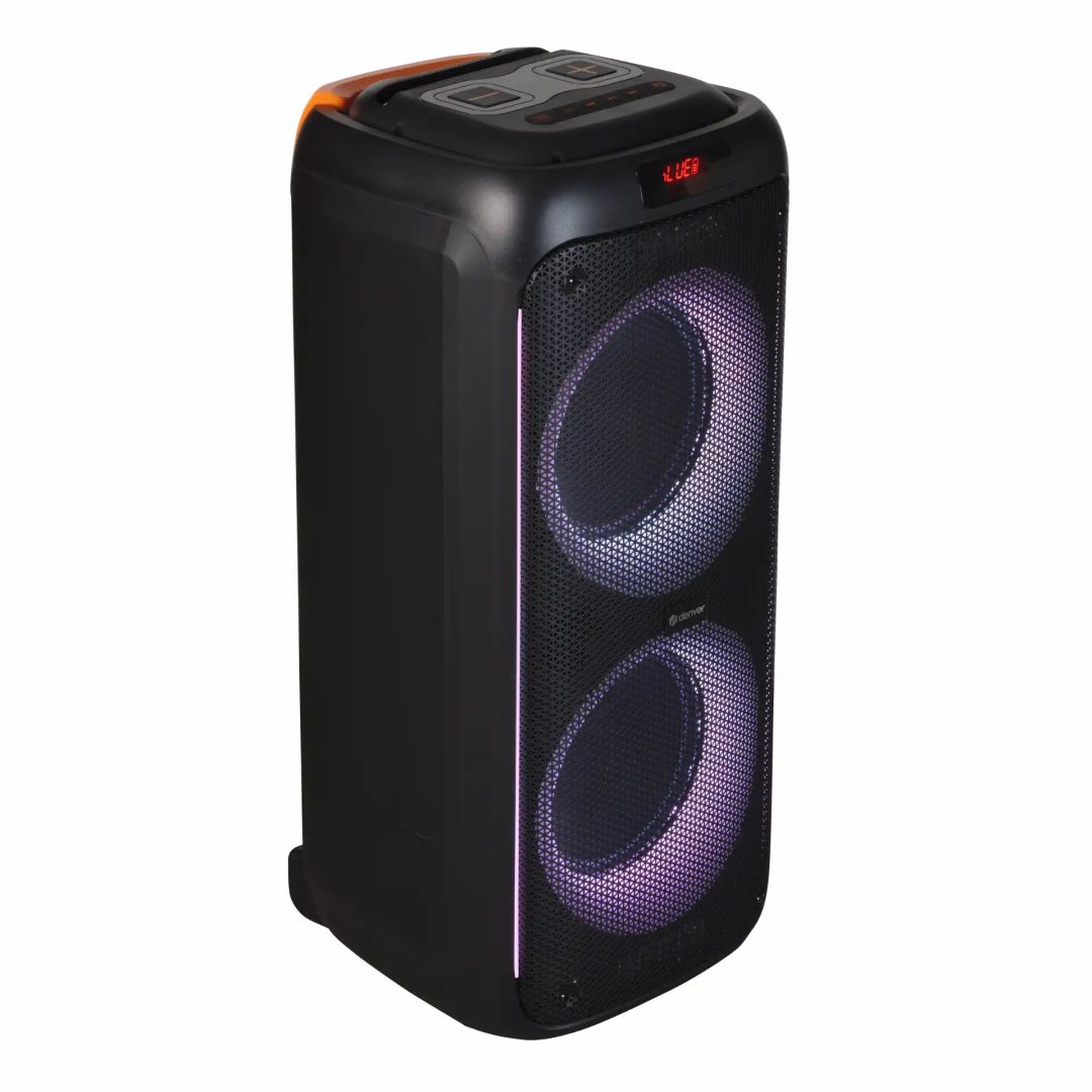 Denver BPS-458 Bluetooth Party Speaker with LED light & 2 x 10