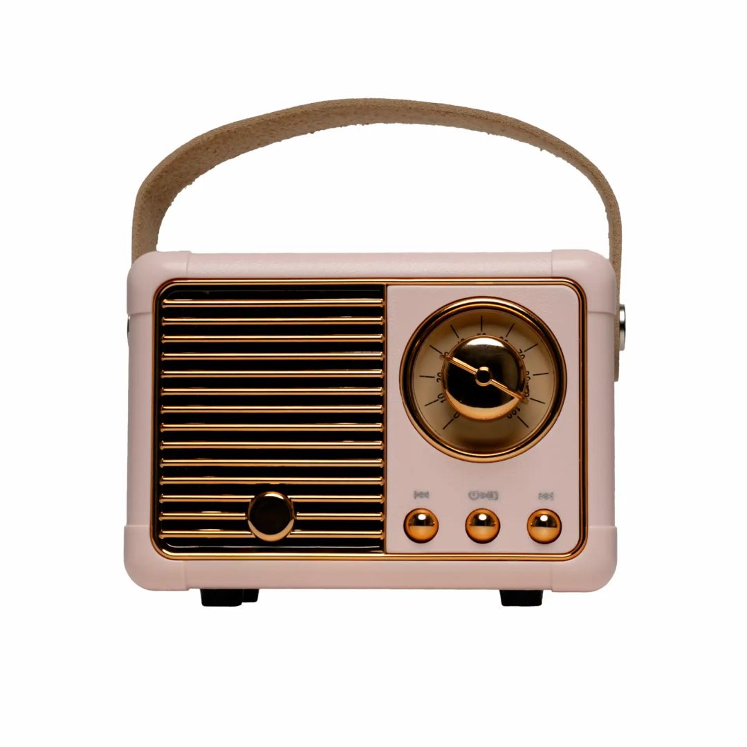 Denver BTP-203 Retro Mini Bluetooth Speaker Rose