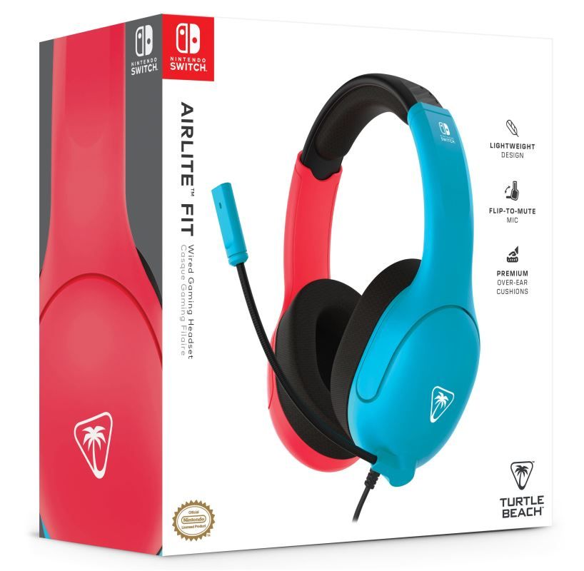 Turtle Beach Airlite Fit Headset Neon Blue/Red