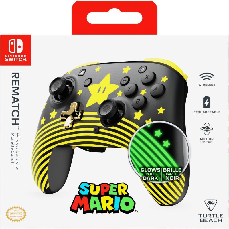 Turtle Beach Rematch Wireless Gamepad Super Mario Star