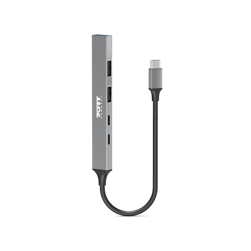 Port Designs USB-C hub with 4 USB ports + 1X USB-C 100W