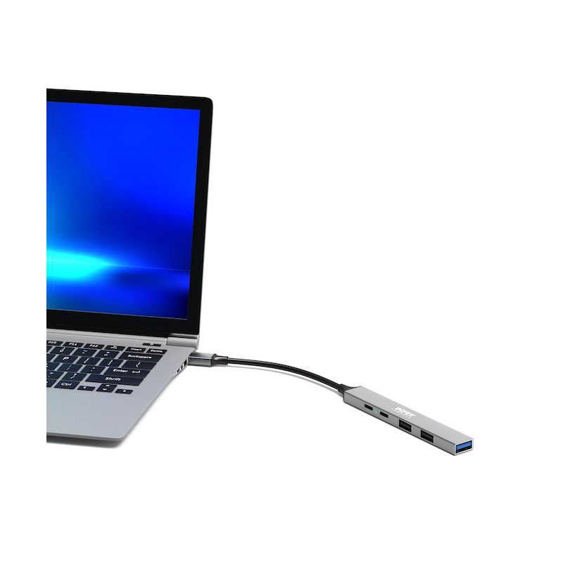 Port Designs USB-C hub with 4 USB ports + 1X USB-C 100W
