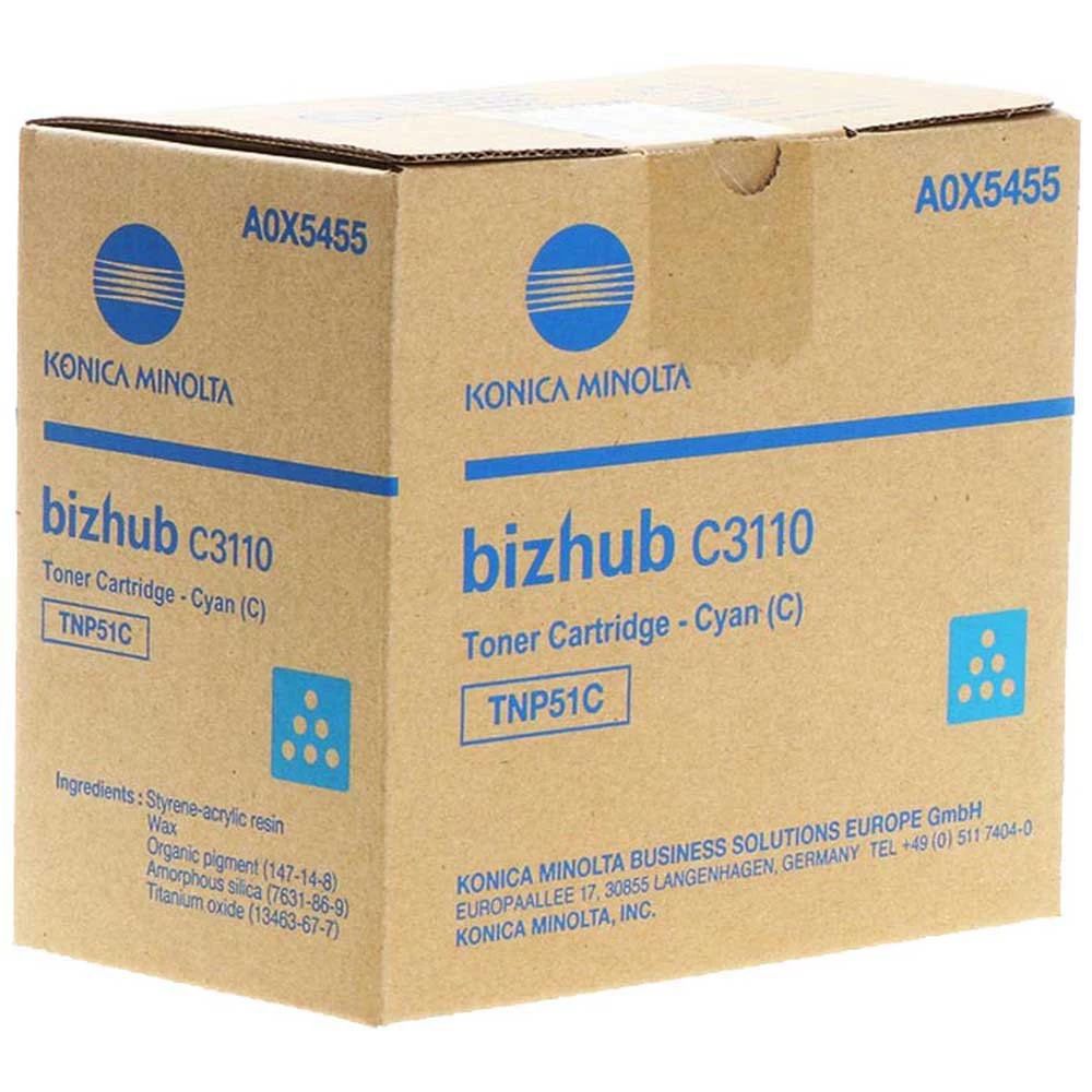 Konica Minolta TNP51 Cyan toner