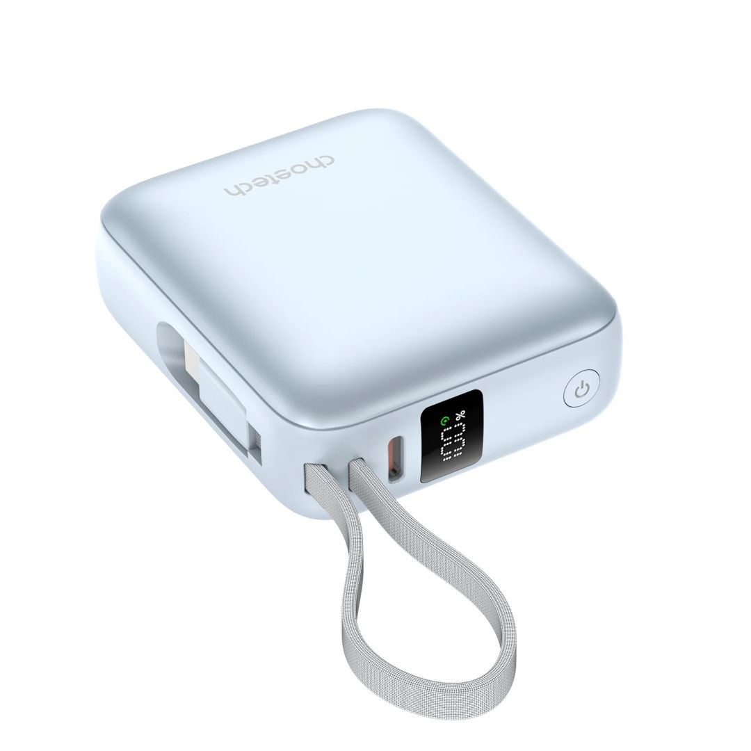 Choetech  B832 Mini 35W 10000mAh PowerBank with USB-C Cable Blue