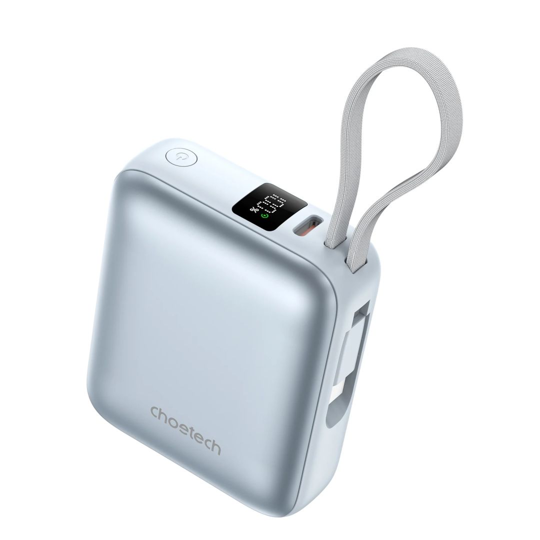 Choetech  B832 Mini 35W 10000mAh PowerBank with USB-C Cable Blue